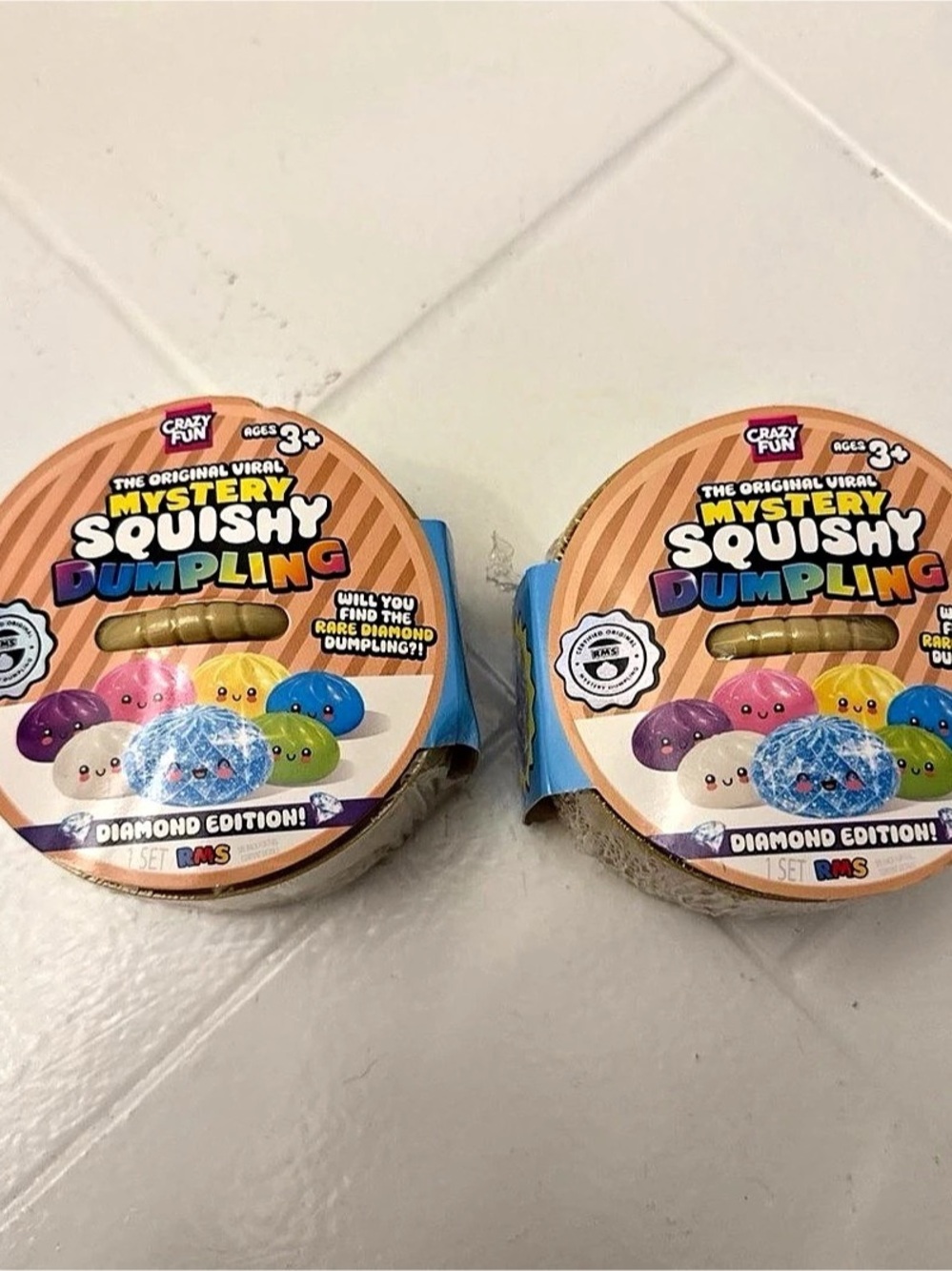 Crazy Fun Mystery Squishy Dumpling Diamond Edition 2-Pack Diamond Edition NWT